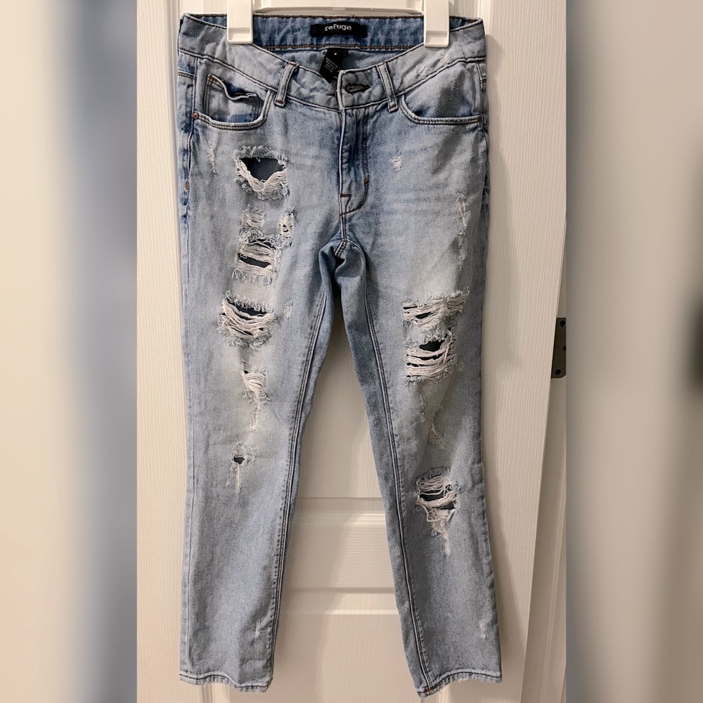 Refuge distressed skinny jeans- juniors size 2